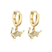 18K Copper Plated Micropaved Zircon Earrings – Stylish Gifts — 9