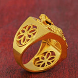 Aventurine Gold Pure Copper Gold Plated Hollow Dragon – Gifts for Him — 4