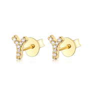 S925 Pure Silver Ear Nail With 24 Letters – Beauty Gifts — 8