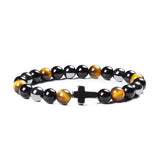 Colorful Tigereye Cross Agate Bracelet – Jewelry Gift Ideas — 5