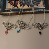 Flower Pendant Necklace Halloween Black – Jewelry Gift Ideas — 1