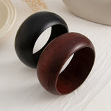 Retro Maillard Style Wood Grain Fashion Wide Bracelet – Stylish Gifts — 3