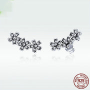S925 Sterling Silver Women's Daisy Rings Ear – Jewelry Gift Ideas — 2