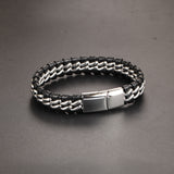 Stainless steel leather hand-woven rope – Unique Gift Ideas — 4