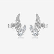 S925 Sterling Silver Wings Water Drop Ear Studs – Useful Gifts — 5