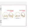 Exaggerated Temperament Circle Letter Earrings – Meaningful Gifts — 9