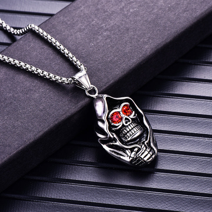 Skull Head Pendant Stainless Steel Ornament Men's – Jewelry Gift Ideas — 1
