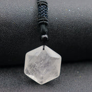 Natural Obsidian Hexawn Star Necklace Pendant – Jewelry Gift Ideas — 10