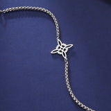 Titanium Steel Cut Hollow Witch Knot Bracelet – Jewelry Gift Ideas — 5