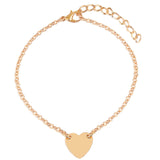 Simple Love Peach Heart Bracelet And Anklet – Jewelry Gift Ideas — 5