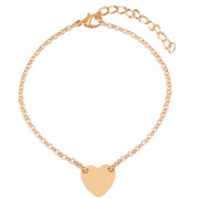 Simple Love Peach Heart Bracelet And Anklet – Jewelry Gift Ideas — 5