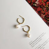 Korean Style Irregular Freshwater Pearl Earrings Women – Stylish Gifts — 1