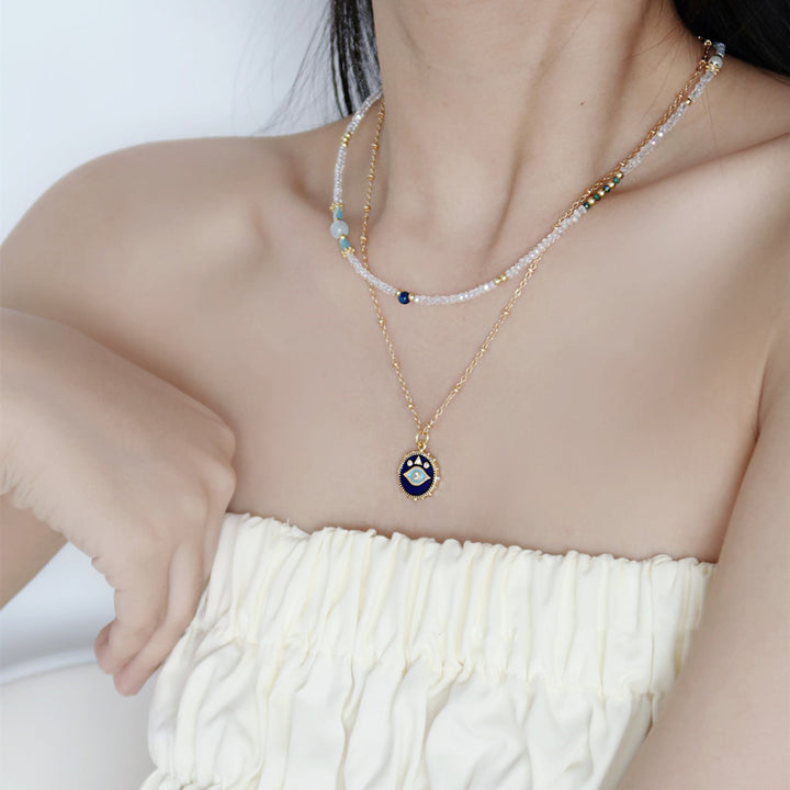 Two Stacked Necklaces With Natural Crystals – Jewelry Gift Ideas — 1