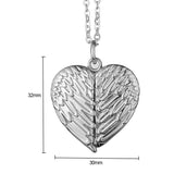 Necklace With Blank Heart Heat Transfer Angel – Jewelry Gift Ideas — 3