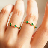Ins Light Luxury Style S925 Sterling Silver Green – Stylish Gifts — 6