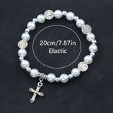Vintage Pearl Cross Bracelet – Jewelry Gift Ideas — 2