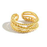 Women's Braided Winding Multi-layer Cross Ring – Gifts for Her — 13