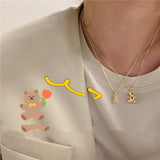 Geometric Bear Pearl Necklace Girlish Color Bear – Jewelry Gift Ideas — 5
