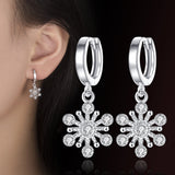 Snowflake earrings silver-plated girl earrings – Gifts for Kids — 5