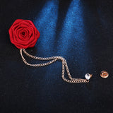 Fashion Handmade Rose Brooch Tassel Men Suit – Stylish Gifts — 2