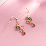 Women's Sterling Silver Green Bubble Earrings – Gifts for Her — 5