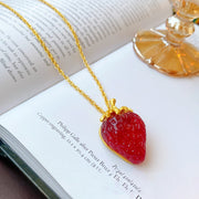Women's Fashion Red Strawberry Shape Earrings – Jewelry Gift Ideas — 2
