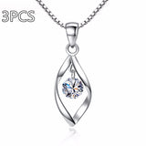 Zircon Twist Fashion Necklace Pendant – Jewelry Gift Ideas — 17