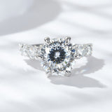 5 Karat Fireworks Cut Full Moissanite Luxury Ring – Holiday Gift Ideas — 3