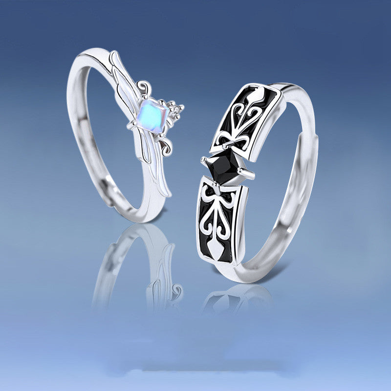 Sterling Silver Men's And Women's Matching Ring – Gifts for Her — 1