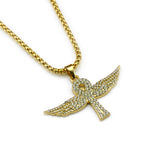 Golden Hip Hop Angel Wings Diamond Pendant – Jewelry Gift Ideas — 4