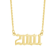18K Stainless Steel 1990- Year Necklace – Jewelry Gift Ideas — 12