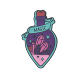 Purple Potion Bottle Metal Enamel Brooch – Jewelry Gift Ideas — 3