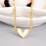Faceted Heart Necklace Clavicle Chain Fashion – Jewelry Gift Ideas — 5
