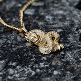 Chinese Dragon Set Zircon Pendant Necklace – Jewelry Gift Ideas — 6