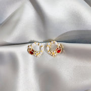 Temperament lily flower earrings – Small Gift Ideas — 8