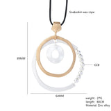 Minority Design Ring Sweater Chain Long Necklace – Jewelry Gift Ideas — 2
