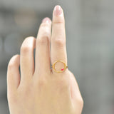 S925 Sterling Silver Circle Hollow Heart Heart Gold – Gift Ideas — 1