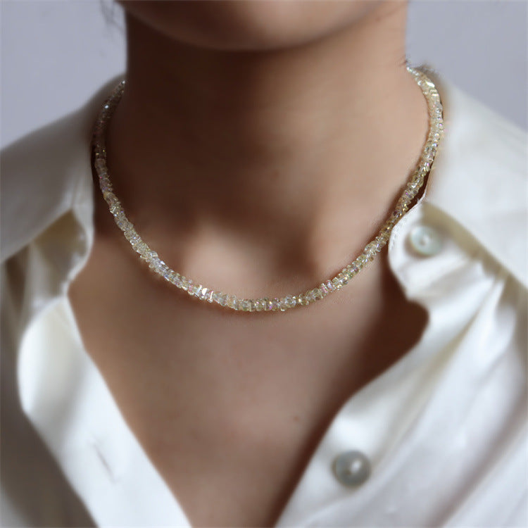Fashion Faceted Yuanbao Crystal Necklace – Jewelry Gift Ideas — 1