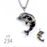 Dolphin Steampunk Electronic Pendant Necklace – Jewelry Gift Ideas — 9