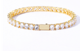 Hip Hop Spring Buckle Single Row Tennis Chain – Jewelry Gift Ideas — 2