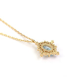 Retro Natural Sky Blue Necklace – Jewelry Gift Ideas — 5