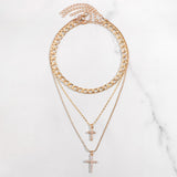 Diamond Cross Pendant Cuban Chain Necklace – Jewelry Gift Ideas — 7