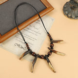 Wild Boar Tooth Necklace Retro Personalized – Jewelry Gift Ideas — 1