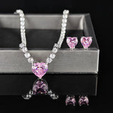 Two-piece Sweet Earrings Necklace – Jewelry Gift Ideas — 2