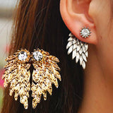 Angel Wings Stud Earrings with Diamonds – Thoughtful Gifts — 7