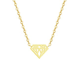 Metal Diamond Ring Pendant Necklace – Jewelry Gift Ideas — 5