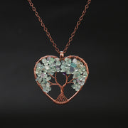 Natural Stone Colorful Tree Root Necklace – Jewelry Gift Ideas — 15