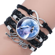 Multi-layered gemstone wolf bracelet – Jewelry Gift Ideas — 13