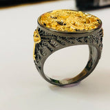 Gold-plated two-tone ring domineering creative Chinese – Gift Ideas — 3
