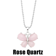Crystal Agate Butterfly Necklace Pendant Neck – Jewelry Gift Ideas — 16